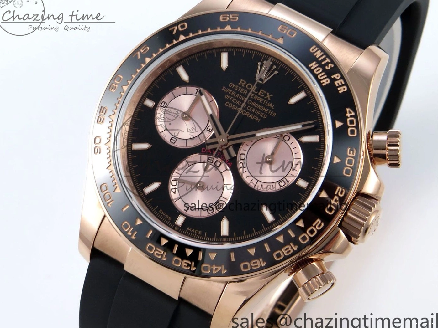 0206 Bold Daytona 126515 QF 1:1 Best Edition Black RG Dial on Oysterflex Strap SH4131 V 702